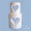 Deluxe heart cutout cake dummy